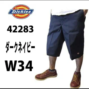 새상품 34 DN 하프 팬츠 디키즈 다크 네이비 42283