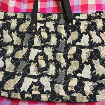 펠리시모 고양이 고블랑 직조 빅 백