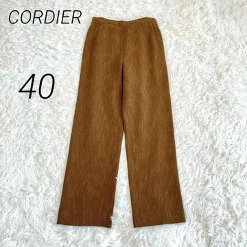 코르디아 와이드 팬츠 하이웨스트 울 40 레트로 여성빈티지 일본제