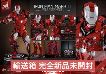 미개봉 새상품 핫토이즈 아이언맨 마크3 레드&실버 크롬 컬러