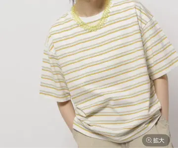 니코앤드 COLOR 마이스터 T셔츠 아이보리 보더