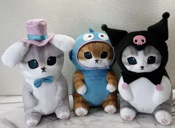 mofusand x 산리오 캐릭터즈 BIG 봉제 인형 3종 세트