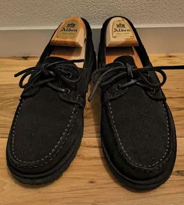 Paraboot 파라부트 BARTH 블랙 스웨이드 데크 신발