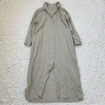 [ 2021SS ] 어반 리서치 도어스 린넨 백 턱 셔츠 원피스