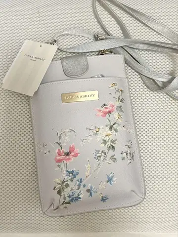 LAURA ASHLEY 플라워 프린트 스마트폰 숄더백
