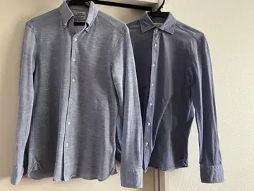 UNITED ARROWS 슬림핏 블루 셔츠 S 2세트