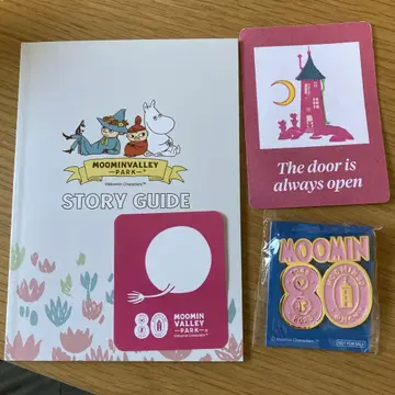 무민 밸리 파크 80주년 기념 핀 배지 씰 포함 8월 9일 한정판