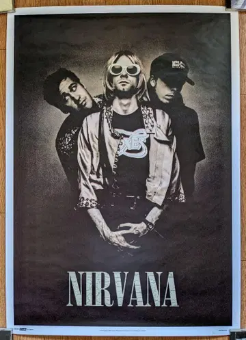 NIRVANA 흑백 포스터 대형