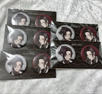 니지산지 셰린 탐정과 조수 캔뱃지 세트 5점
