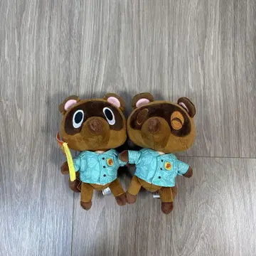 모여봐요 동물의 숲 밤돌이&콩돌이 봉제 인형