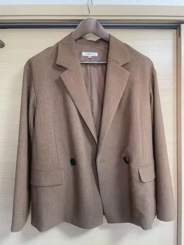 moussy 브라운 테일러드 자켓 셋업