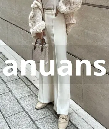 거의 미사용 anuans 슬랙스 MEDIUM 아이보리 여성용
