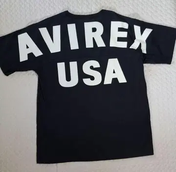 AVIREX USA 티셔츠 (블랙)