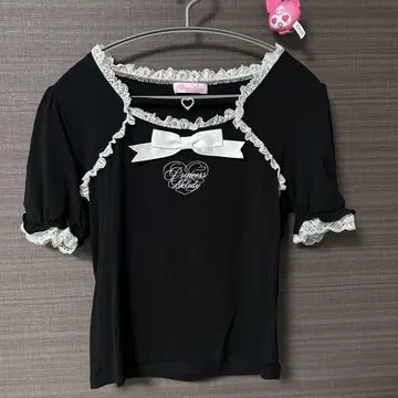 Princess Melody 하트 버클 리본 테이프 TOPS