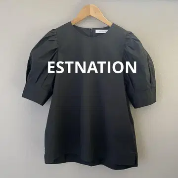 ESTNATION 퍼프 슬리브 블라우스