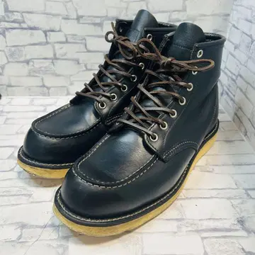 REDWING #8179 6인치 클래식 목 블랙 가죽 끈 US9.5