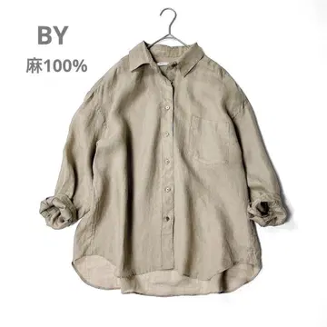 24ss 뷰티앤유스 린넨 100% 셔츠 얇은 소재 루즈핏