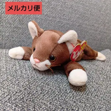 ty 비니베이비즈 Pounce 고양이 봉제 인형 미사용 새상품
