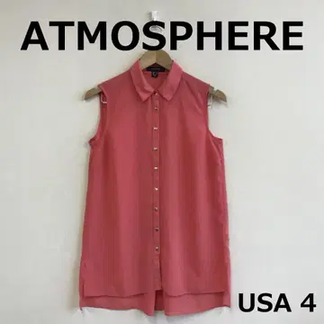 C0815A09 [ ATMOSPHERE ] 슬리브리스 시스루 튜닉