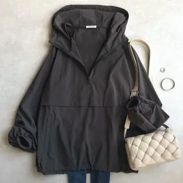 새상품급 2022 Deuxieme Classe Anorak 후드티 브라운