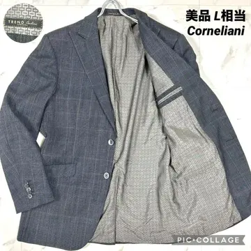 [새상품급] Corneliani 꼬르넬리아니 자켓 글렌체크 L 상당