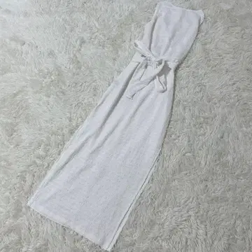 [ c5712 ] SHEIN 원피스 무릎 기장 화이트 슬리브리스