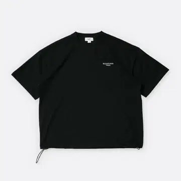 SLIDETOWN 블랙 T셔츠 오버 사이즈
