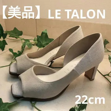 [새상품급] LE TALON 르탈론 오픈토 펌프스 스웨이드 22cm
