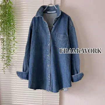 [ 2023 AW ] FRAMeWORK 데님 셔츠 데님 자켓
