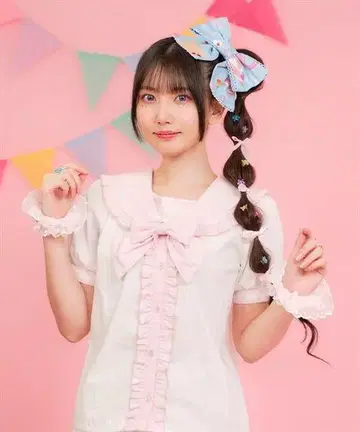axes femme kawaii 세일러 카라 블라우스 핑크 M 사이즈