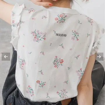 HOLIDAY*Miller Prib tank 화이트 Flower