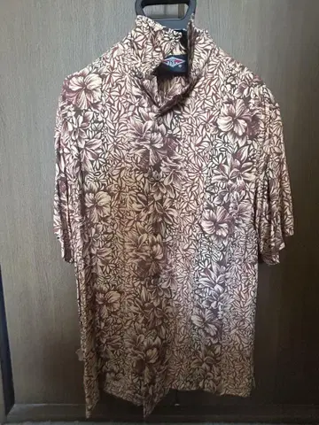 BEAR 알로하 셔츠 M 사이즈 브라운 계열