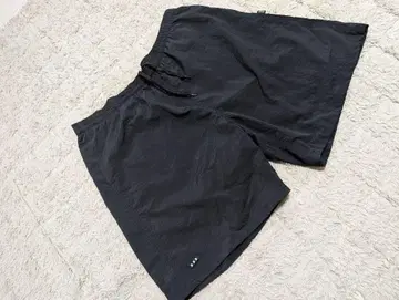 블랙 숏팬츠 허리밴딩