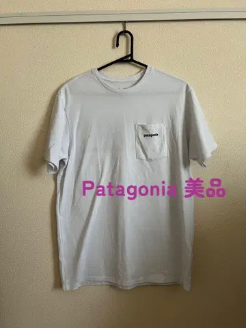 patagonia 포켓 티셔츠 화이트