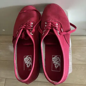 VANS 어센틱 빨간색