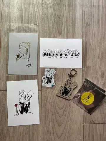 커피보이 coffee boy 키링 스티커 엽서