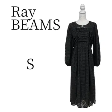 Ray BEAMS 레이 빔스 자카드 컷아웃 원피스 S
