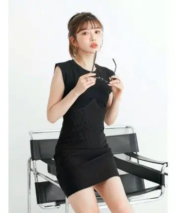 darich 스위칭 미니 원피스 블랙