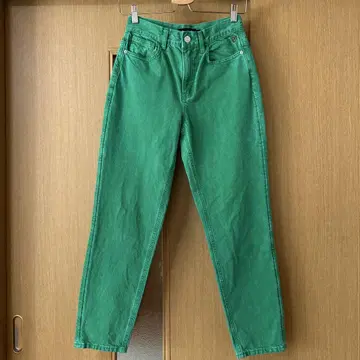Desigual 녹색 스트레이트 레그 데님 34 사이즈