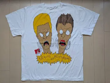 Beavis and Butt-Head 티셔츠 백 프린트 MTV