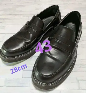 ZARA 블랙 가죽 로퍼