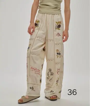 TODAYFUL EmbroideryPatchwork Trousers
