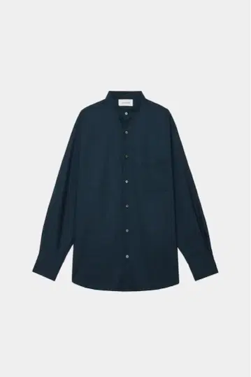 MARKAWARE 오가닉 울 밴드 카라 셔츠 OliveCheck