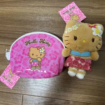 미개봉 새상품 산리오 토코나츠 바케이션 키티 파우치 마스코트