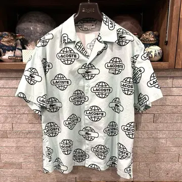 LACOSTE 릴랙스 핏 반팔 셔츠 US M