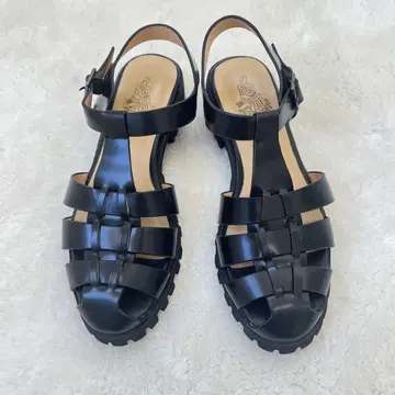 알테사노스 구르카 샌들 36 사이즈 23cm 블랙 검정 가죽
