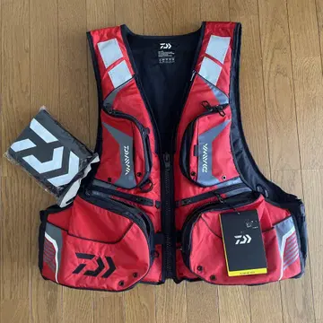 Daiwa DF-3420 낚시용 조끼 XL 레드