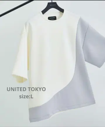 [ UNITED TOKYO ] 바이컬러 라운드 T셔츠