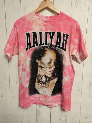 US 구제 의류 AALIYAH 아리아 타이다이 염색 아티스트 티셔츠 M