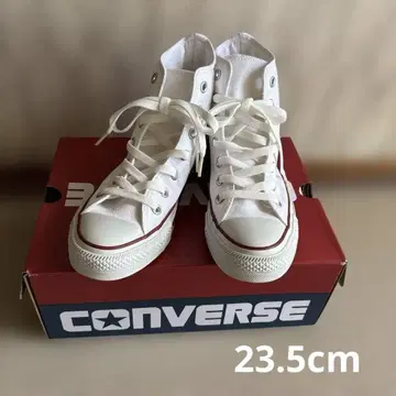 [ 새상품급 ] 컨버스 올스타 하이컷 화이트 23.5cm